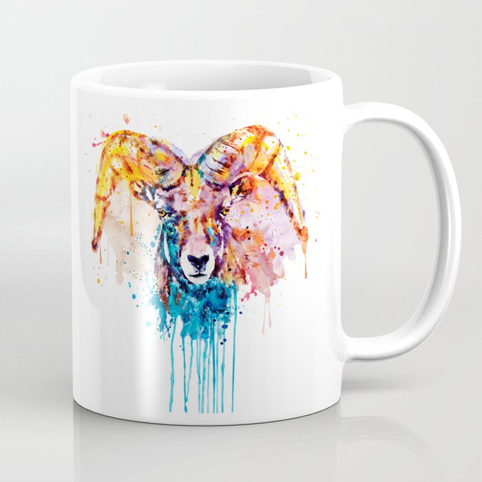 Bighorn Sheep Portrait Coffee Mug