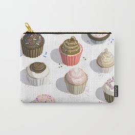 I Like Cupcakes Carry-All Pouch | Sweettooth, Cupcakes, Ink Pen, Pattern, Illustration, Cake, Colored Pencil, Dessert, Multiples, Drawing 