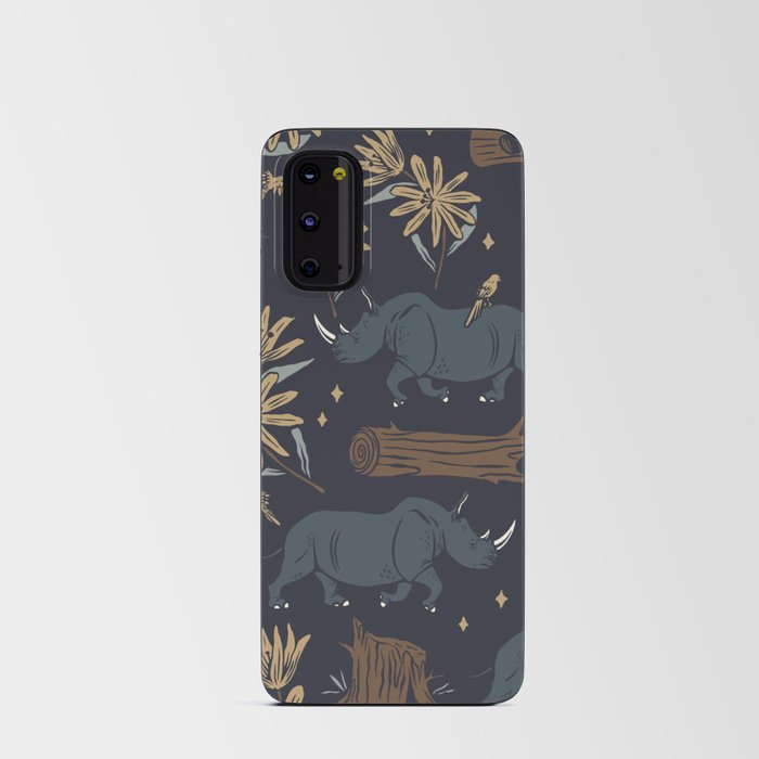 Rhinos and Birds Android Card Case