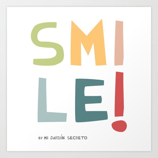 SMILE Art Print
