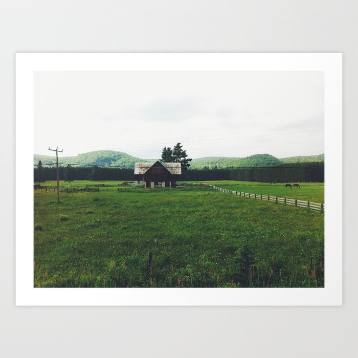 Farm in Haliburton Highlands Art Print