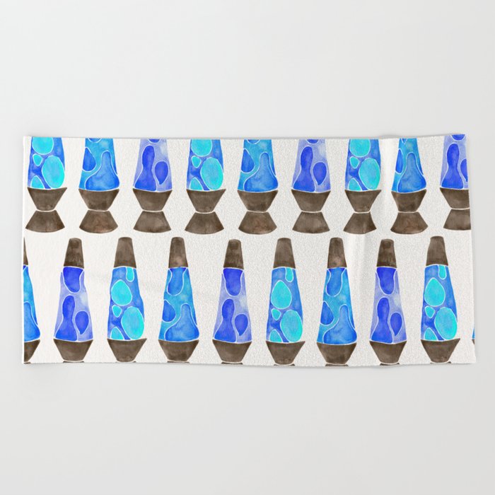 Retro Vibes – Blue Palette Beach Towel