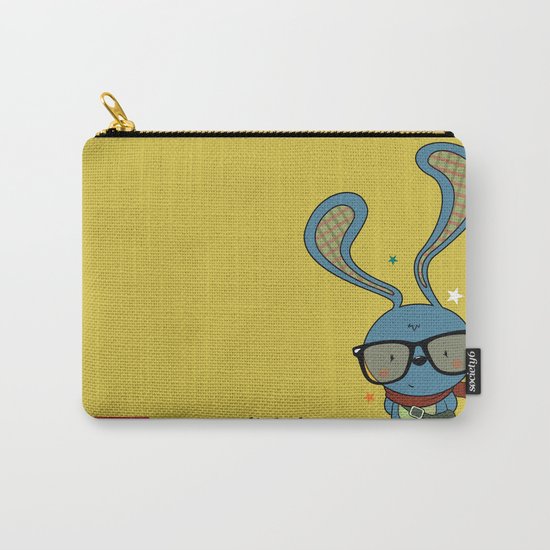 Hipster bunny Carry-All Pouch