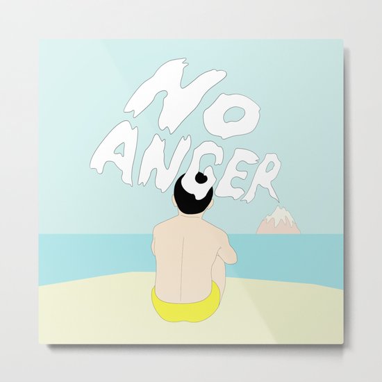 NO ANGER Metal Print