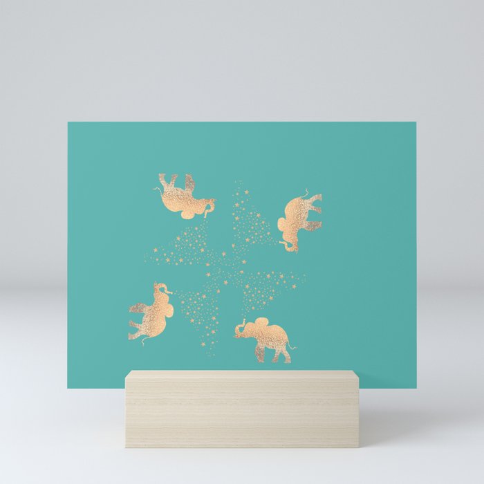 ELEPHANT - GOLD MINT iPhone Case by Monika Strigel | Society6