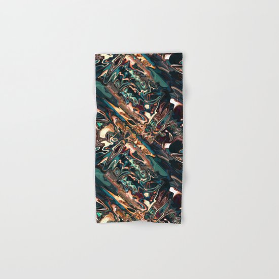 Melting Copper Abstract Hand & Bath Towel