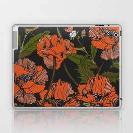 Autumnal flowering of poppies Laptop Skin