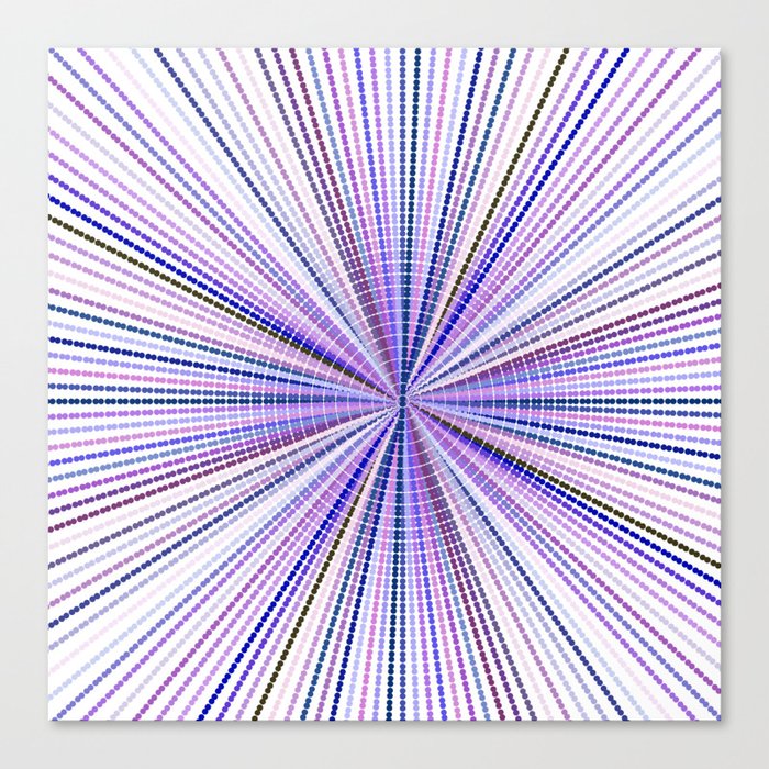 Purple Line Pattern Canvas Print