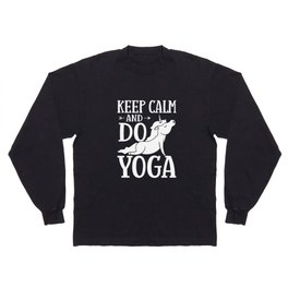 Yoga Unicorn Beginner Workout Quotes Meditation Long Sleeve T-shirt