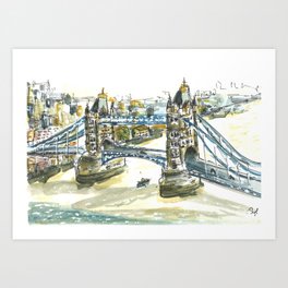 London Tower Bridge Art Print