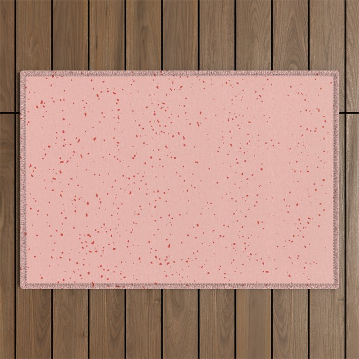 Strawberry Spackled Pattern Outdoor Rug
