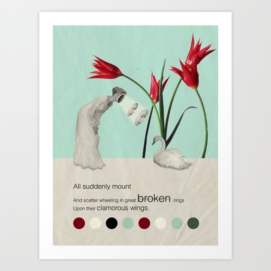 clamorous wings Art Print