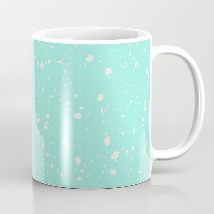 Seafoam Terrazzo Seamless Pattern Coffee Mug