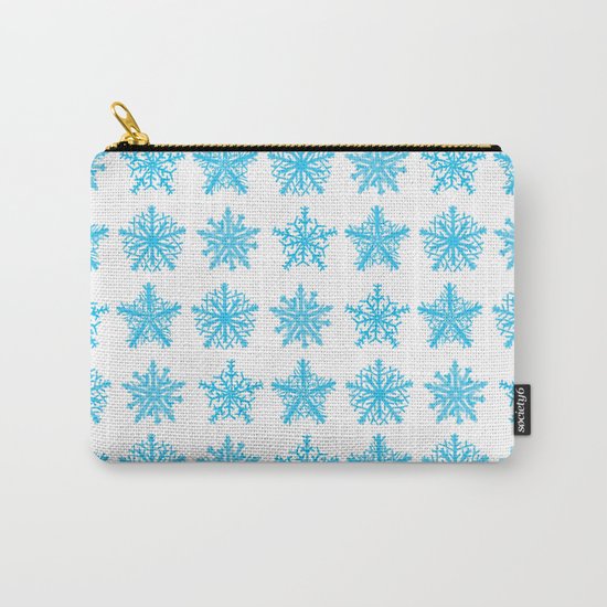 Sky Blue Star Pattern Carry-All Pouch