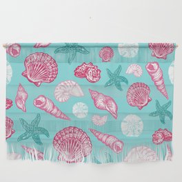 Seashell Pattern - Pink and mint Wall Hanging