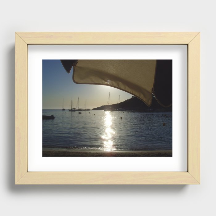 Last moments of sunlight  Recessed Framed Print