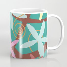 Colorful Flowers Jungle Coffee Mug