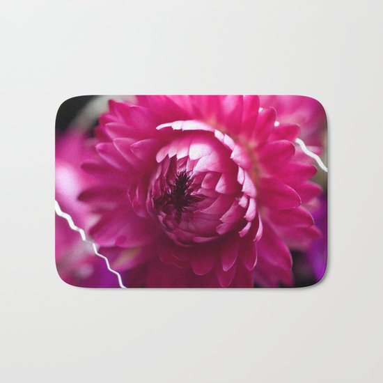 Hot Pink Flower #1 #art #society6 Bath Mat