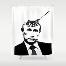 Vlad "Poutine" - Putin Pun Portrait Shower Curtain