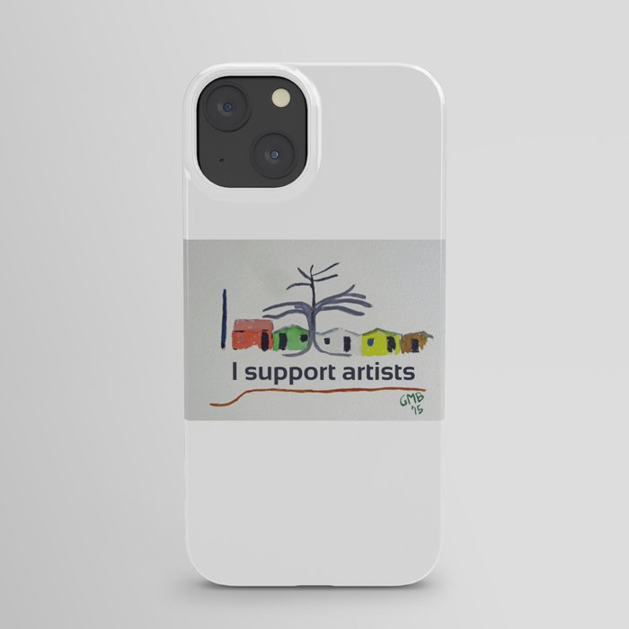 I Support Artists Notebook and Travel Mug iPhone Case