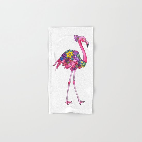 Fancy Felicity Flamingo Hand & Bath Towel