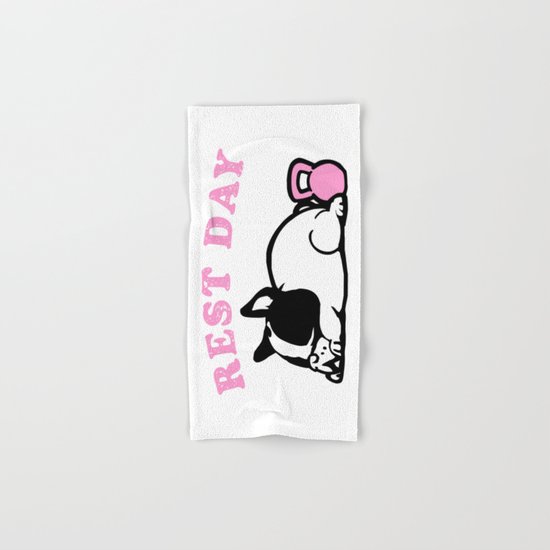 Rest Day Frenchie Hand & Bath Towel