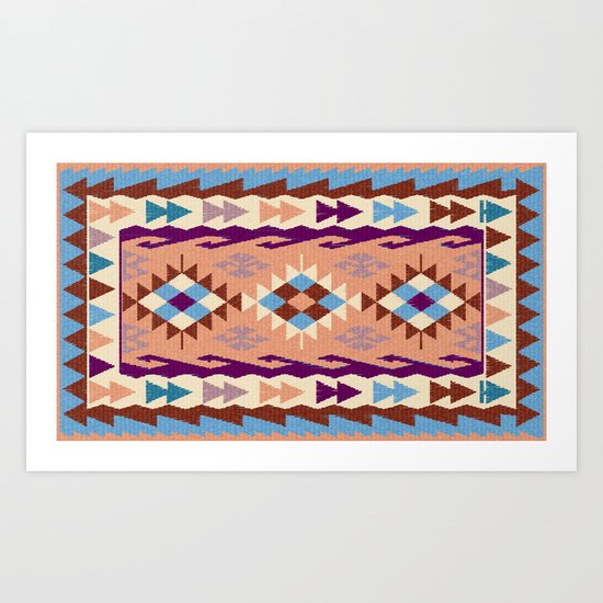 Kilim Rug Art Print
