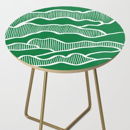 Abstract mountains line 12 Side Table