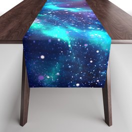 Abstract Nebula #2: Blue Table Runner