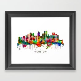 Houston Texas Skyline Framed Art Print