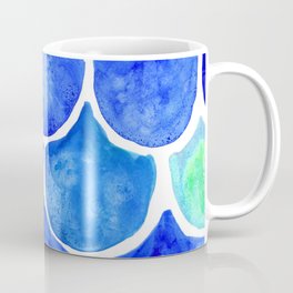 Mermaid Scales Blue & Turquoise Coffee Mug