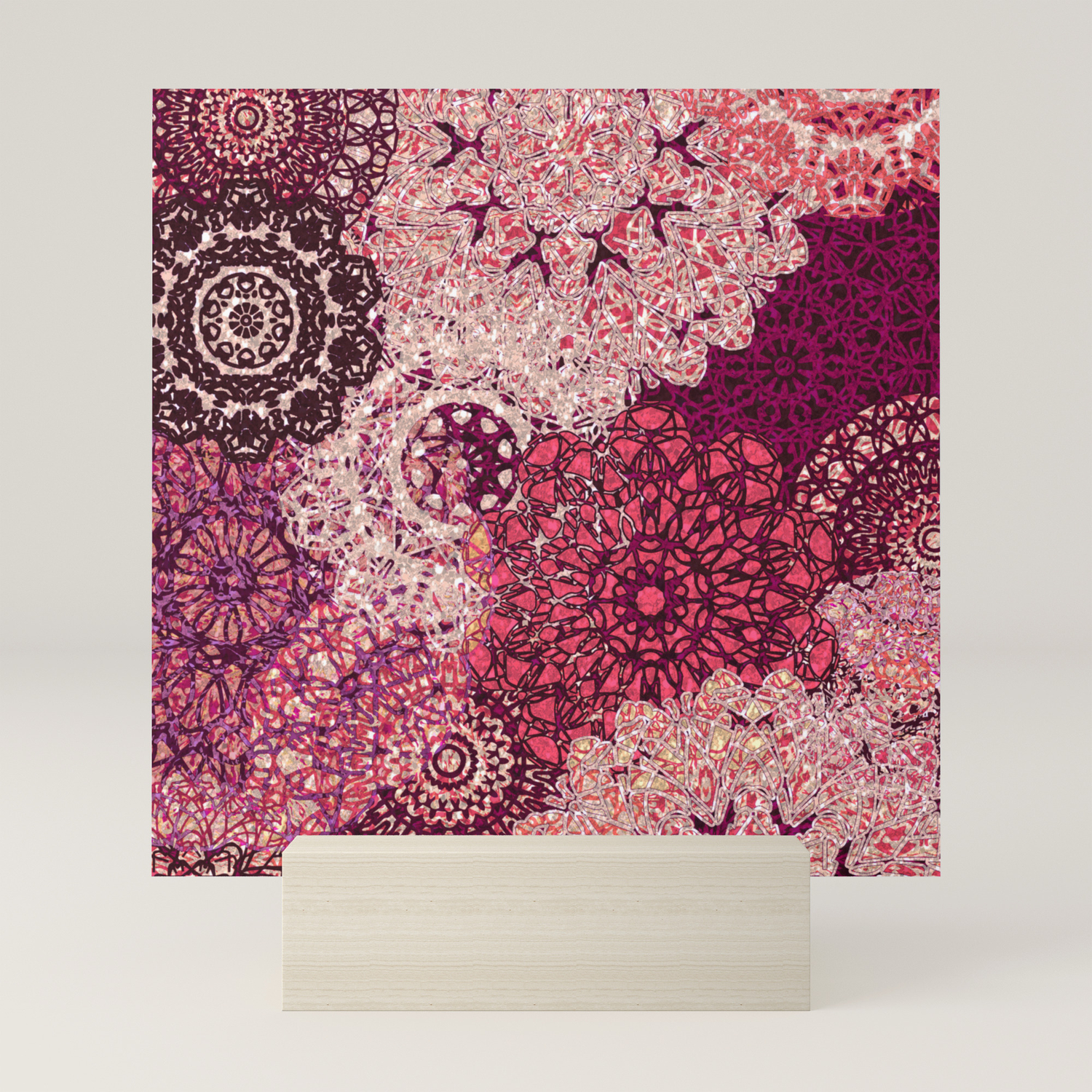 Terra Rose Mandalas Mini Art Print By Ninamay Society6