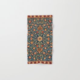 William Morris Floral Carpet Print Hand & Bath Towel