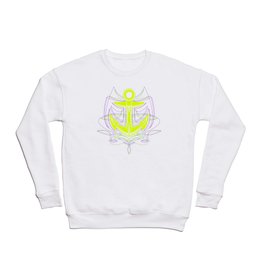 Pinstripe Anchor Crewneck Sweatshirt