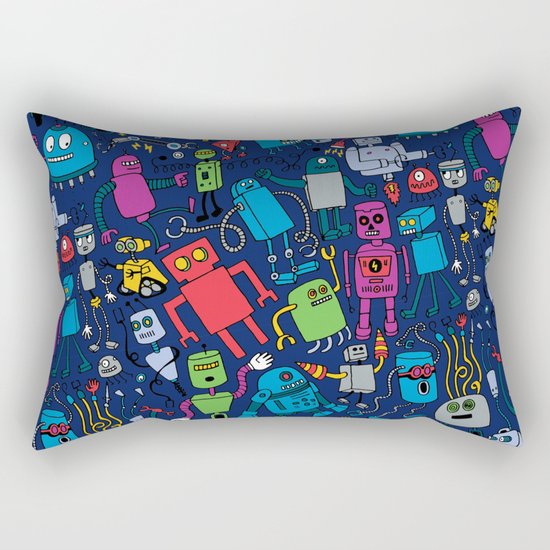 Robots Forever! Rectangular Pillow
