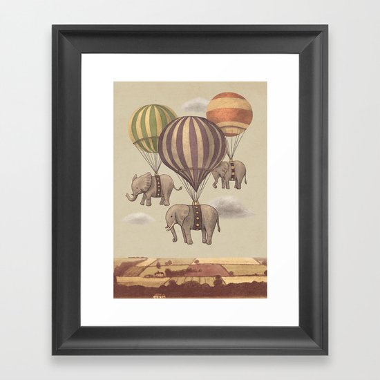 Flight of the Elephants Framed Art Print