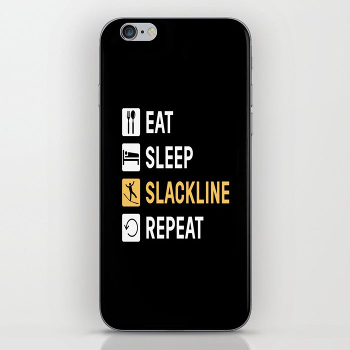 Eat Sleep Slackline Slacklining iPhone Skin