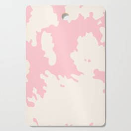 Retro Cow Spots on Blush Pink Cutting Board