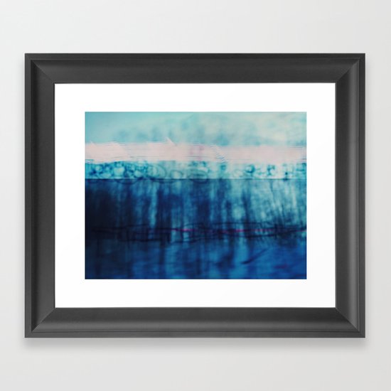 Abstract ~ Blue Landscape Framed Art Print