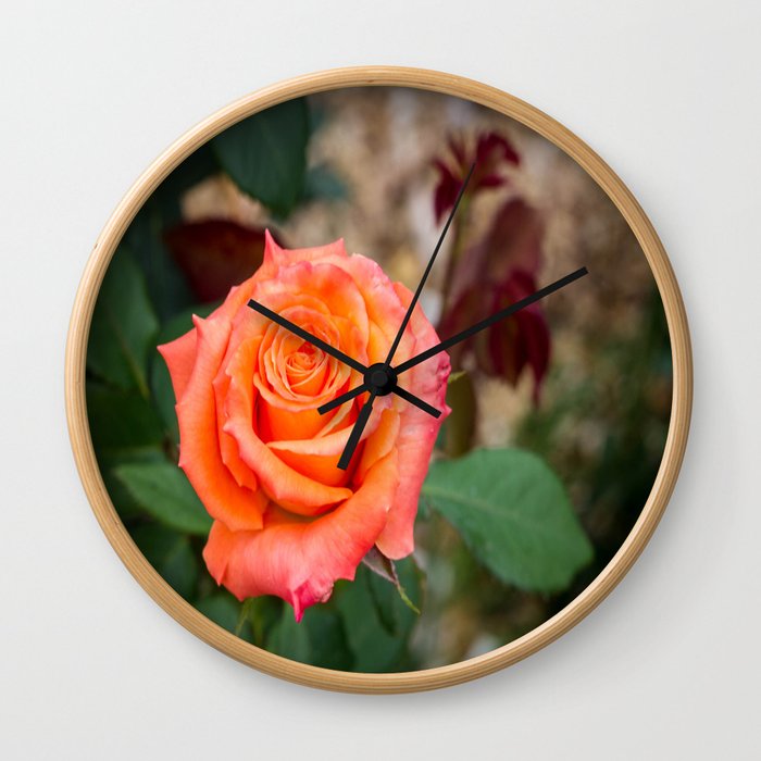 Single Rose  Wall Clock