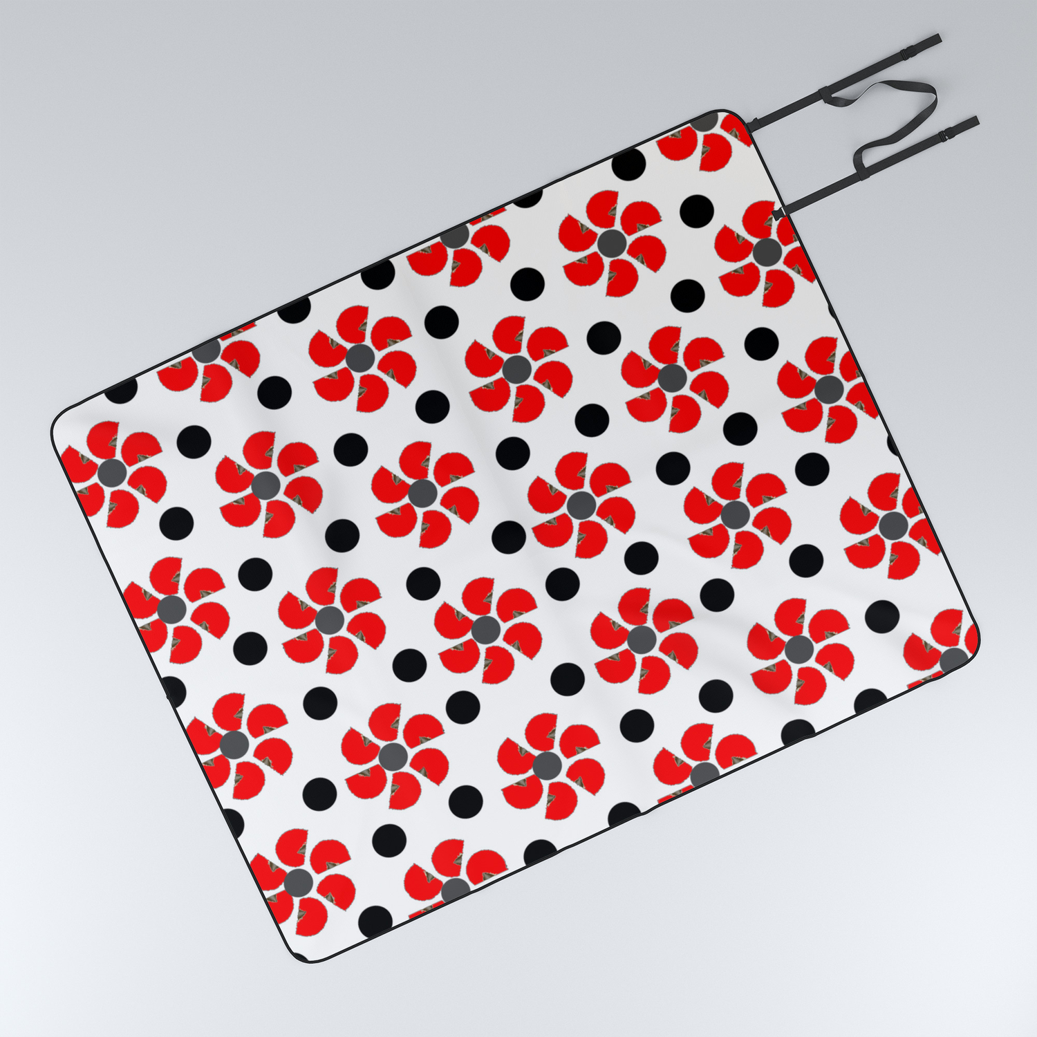 red and black picnic blanket