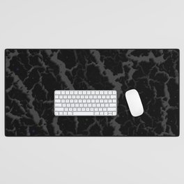 Cracked Space Lava - Black Desk Mat