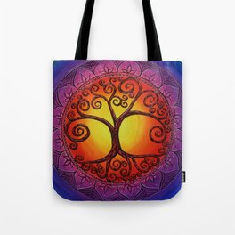 Tree of Life Mandala Tote Bag