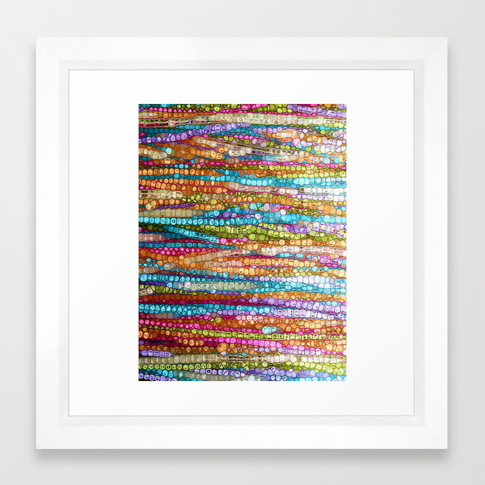 Rainbow Mosaic Framed Art Print By Jokevermeer Society6