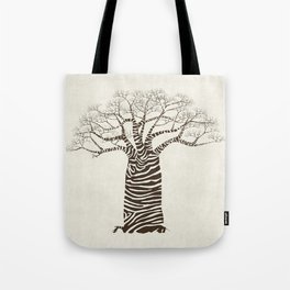 Zebra Tree Tote Bag