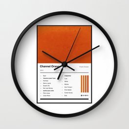 Channel Orange Tracklist Wall Clock