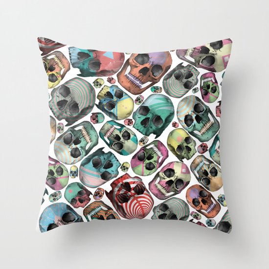 Skulls Throw Pillow
