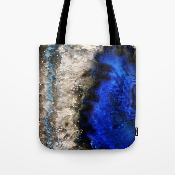 Blue Geode Tote Bag