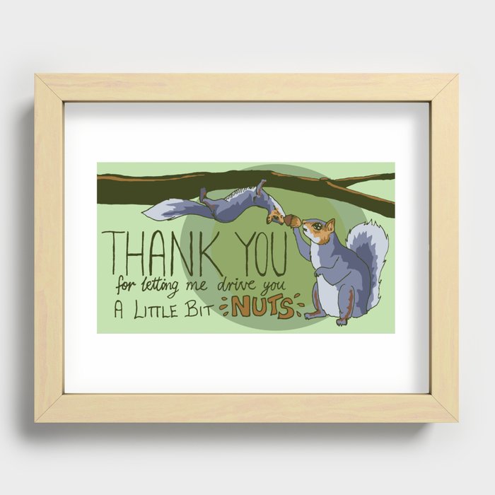 A Little Nuts Recessed Framed Print