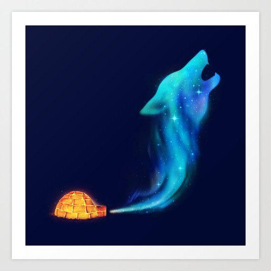 Arctic Howl Art Print